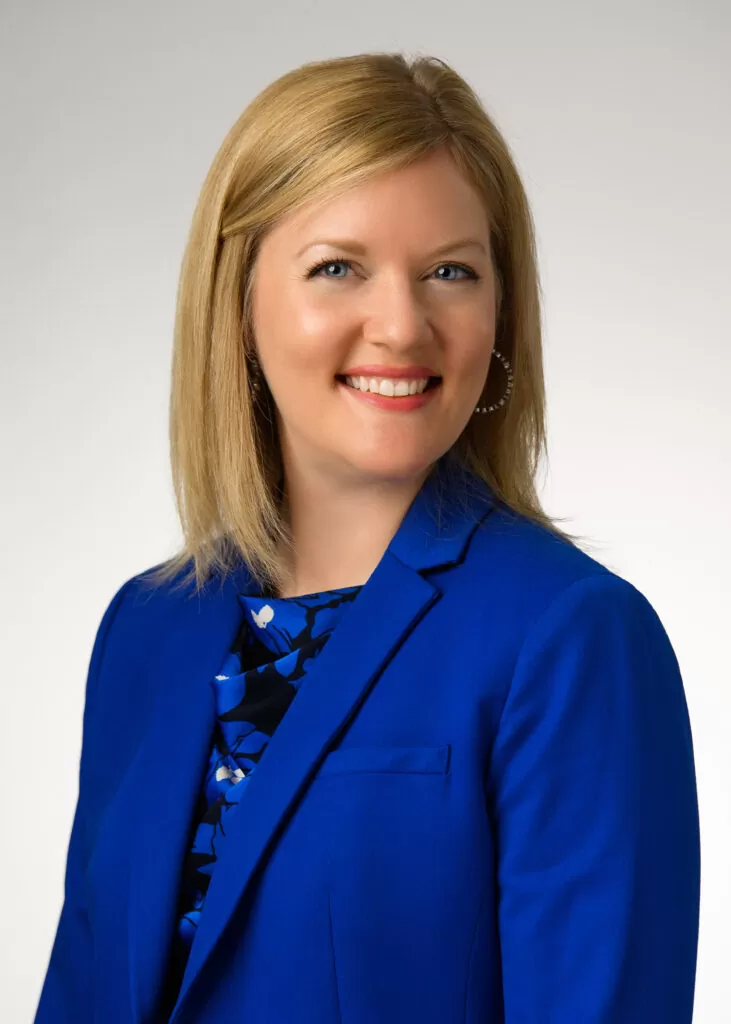 Johanna F. Ellison in blue suit