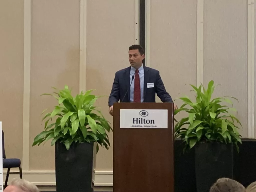 Chris Colson speaking at Law Day 2022