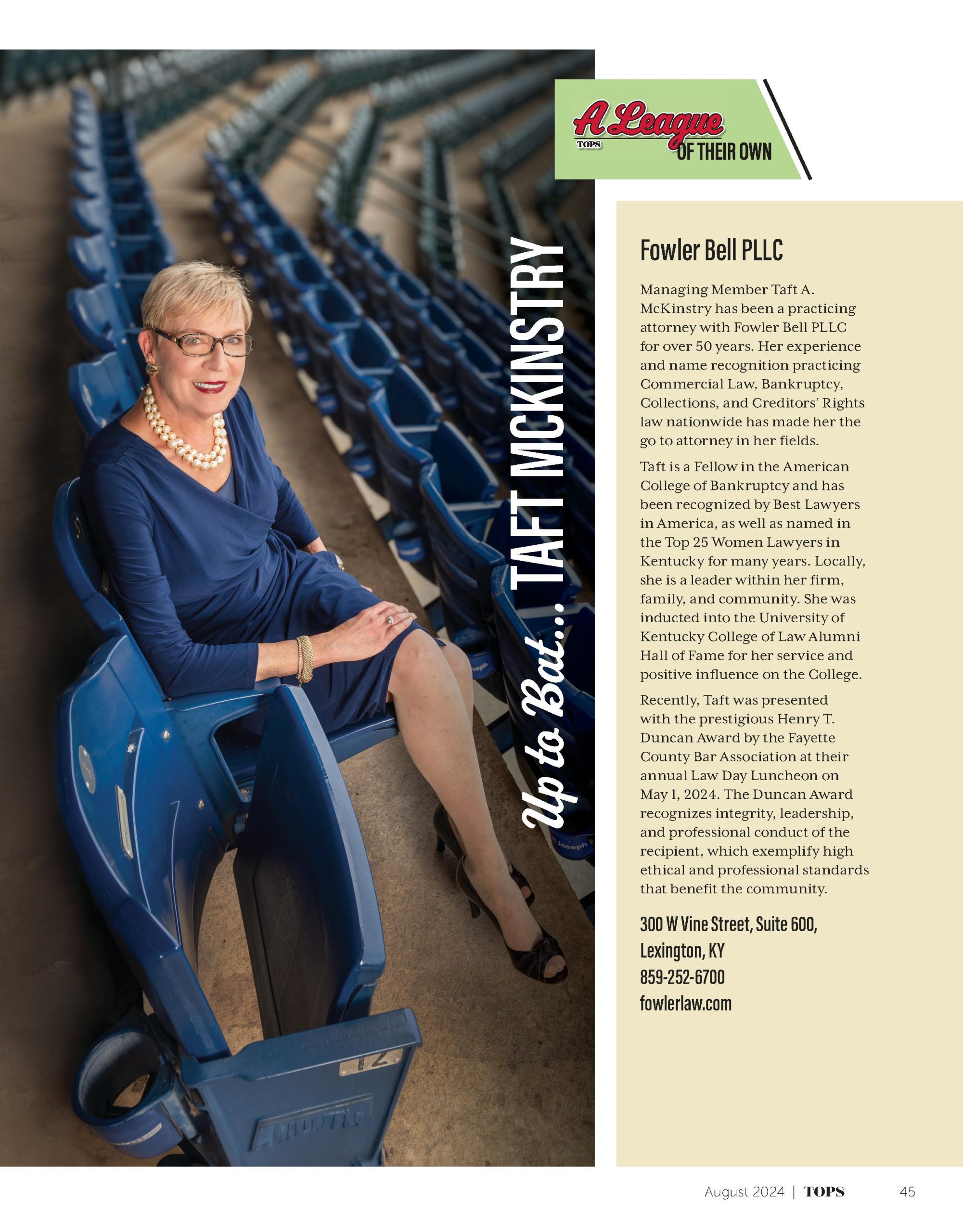 Taft Mckinstry Feature from Tops Magazine